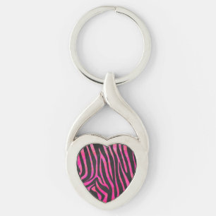 Chaveiro Zebra Black e Hot Pink Impressão