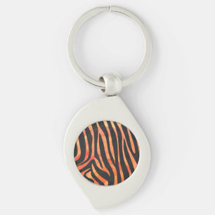 Chaveiro Zebra Black e Orange Impressão