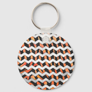 Chaveiro Zebra Black e Orange Impressão