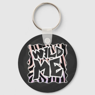 Chaveiro Zebra Black e Pink Wild