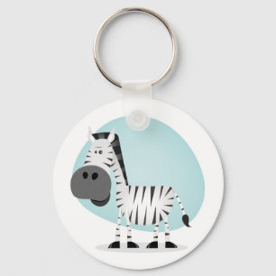 Chaveiro Zebra Cartoon Bonito