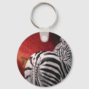 Chaveiro Zebra e Oxpecker