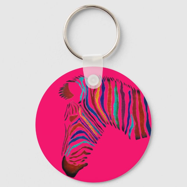 Chaveiro Zebra elétrica. (Frente)