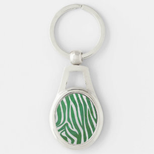Chaveiro Zebra Green e White Impressão