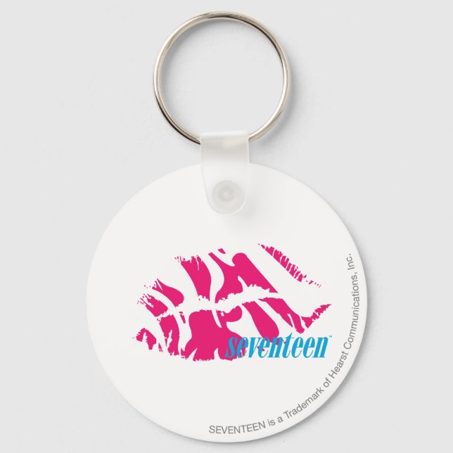 Chaveiro Zebra Magenta (Frente)