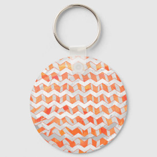 Chaveiro Zebra Orange e Impressão branco