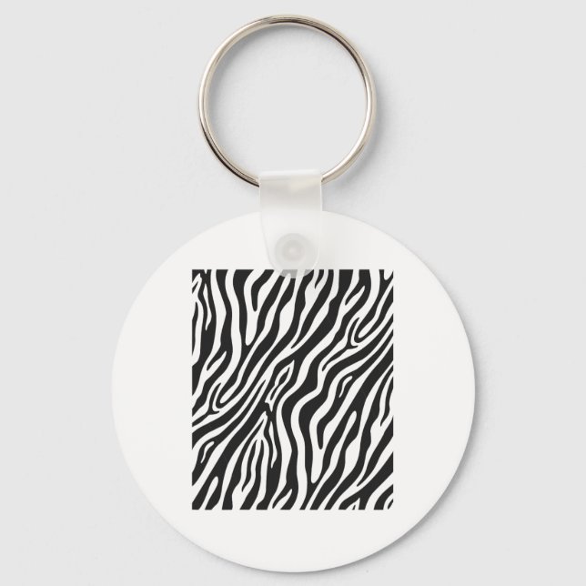 Chaveiro Zebra - Padrão Engraçado (Frente)
