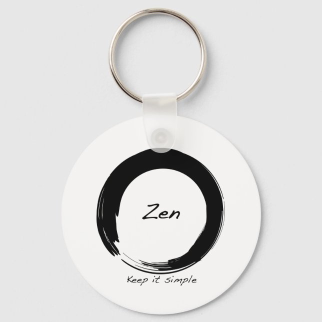 Chaveiro Zen: Mantenha simples (Frente)