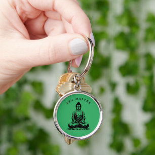 Chaveiro Zen Master - Meditação Buda Verde
