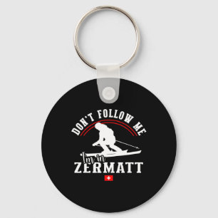 Chaveiro Zermatt Não Me Sigam Esqui Alpino Alpes Suíços S