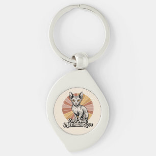 Chaveiro Zero Cabelo Amor Máximo Sphynx Retro