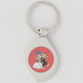 Chaveiro Zina & Mimo are the bride and groom.