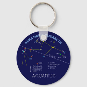Chaveiro Zodiac Constelação Aquarius
