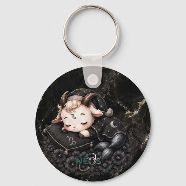 Chaveiro Zodíaco Kawaii Neos Capricórnio (Frente)