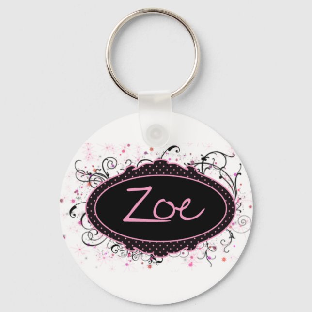 Chaveiro Zoe Nameplate (Frente)