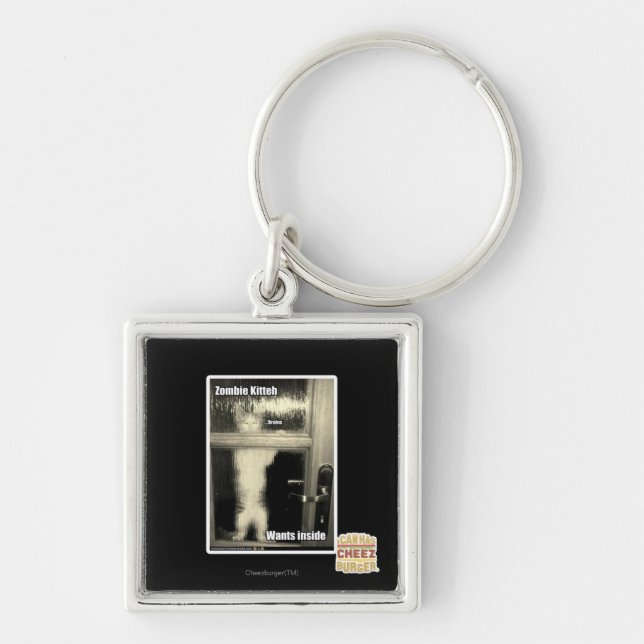 Chaveiro Zombi Kitteh (Frente)