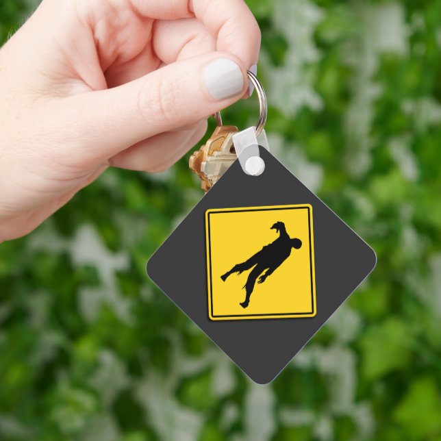 Chaveiro Zombie Warning Halloween (Mão)