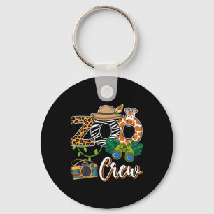 Chaveiro Zoo Giraffe Crew Safari Animal Zoo Crianças Fie