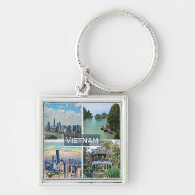 Chaveiro zVN012 VIETNAM, Mosaico, Ásia, (Frente)