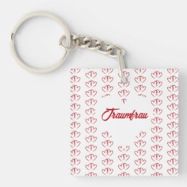 Chaveiro Zwei rote verbundene Herzen - 