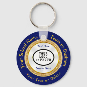 Chaveiros baratos em branco, sua IMAGEM, texto, co