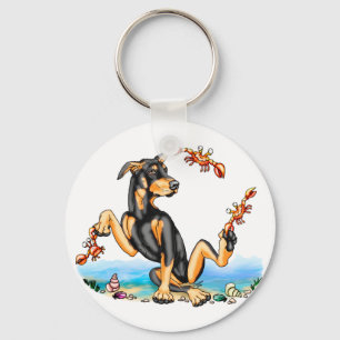 Chaveiros Black Doberman Pinscher Kinda Crabby