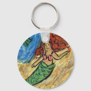 Chaveiros de Arte Personalizadas de Pastel Sereia