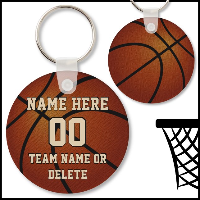 Chaveiros de basquete baratos personalizados, 3 te (Cheap Basketball Team Gifts. Gifts for basketball players from coach. Basketball party Favors. Cool.)
