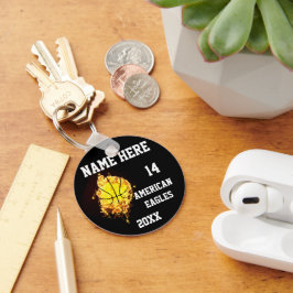 Chaveiros de basquete com Chama