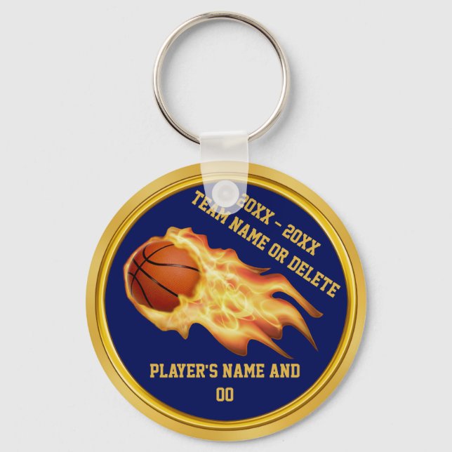 Chaveiros de basquetebol personalizados de formaçã (Frente)