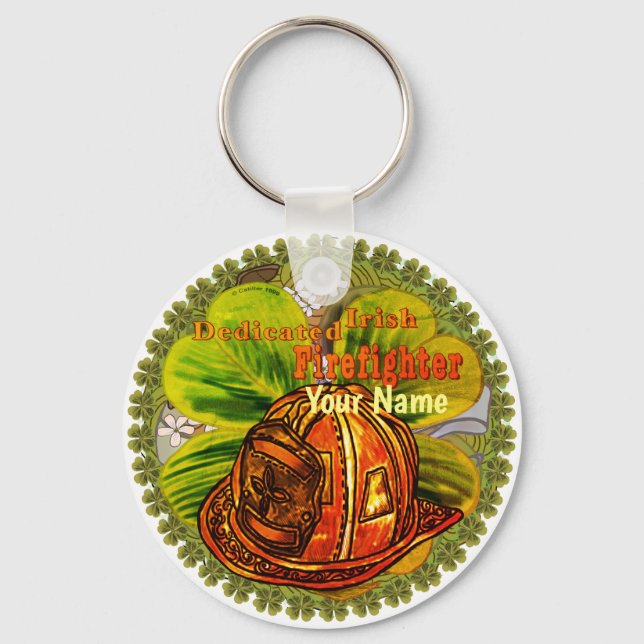 Chaveiros de bombeiros irlandeses dedicados (Frente)