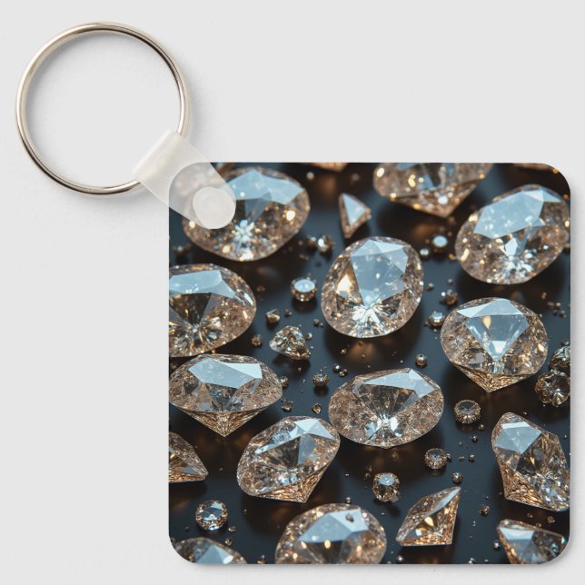 Chaveiros de diamante parecem um luxo de diamante  (Frente)