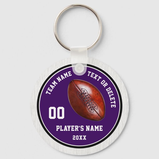 Chaveiros de Futebol Roxo e Branco, 4 Caixas de Te (Frente)