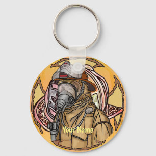 Chaveiros de máscara de bombeiro