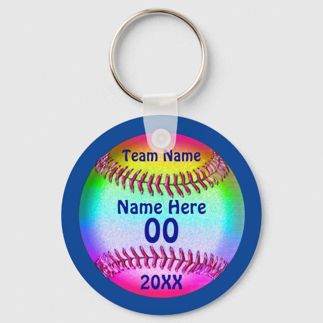 CHAVEIROS de Softball Cute PERSONALIZADOS 4 Caixas (Frente)