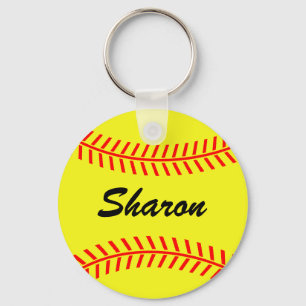 Chaveiros de softball personalizáveis