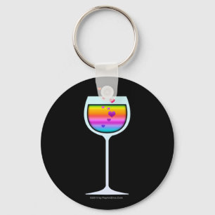 CHAVEIROS DE TAÇA DE VINHO