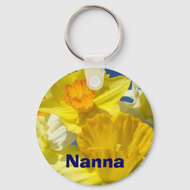 Chaveiros Nanna Flores narciso amarelo Floral (Frente)