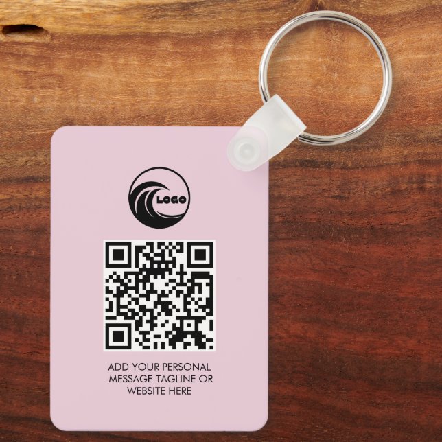 Chaveiros Personalizados Código QR Logo Design Emp (Verso)
