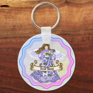 Chaveiros personalizados de aniversário do Angel n