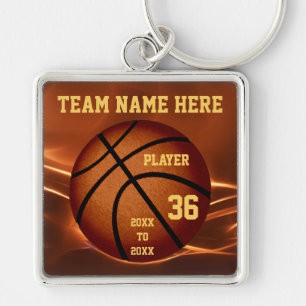 Chaveiros personalizados de basquete com 4 TEXT