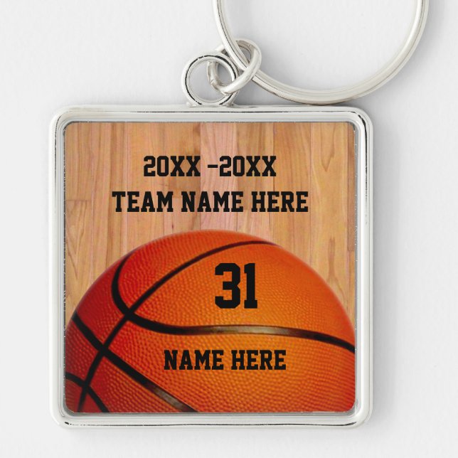 Chaveiros personalizados de basquete para jogadore (Frente)