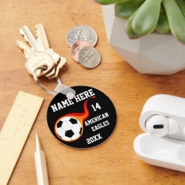 Chaveiros personalizados de bola de futebol