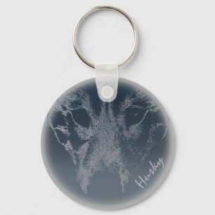 Chaveiros Personalizados De Cão De Lobo Rouco Do C