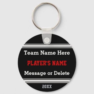 Chaveiros personalizados de esportes, SEU TEXTO, C