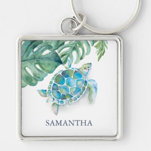 Chaveiros Personalizáveis de Tartaruga Tropical