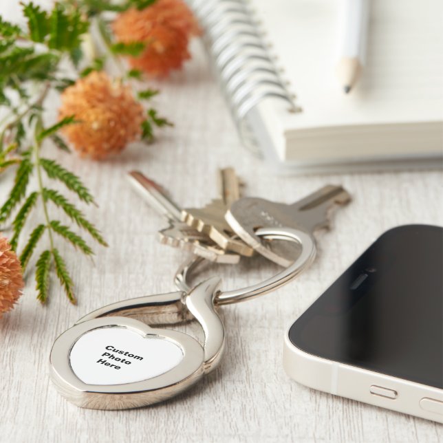 Chaveiros personalizáveis e personalizáveis de fot (Lateral)