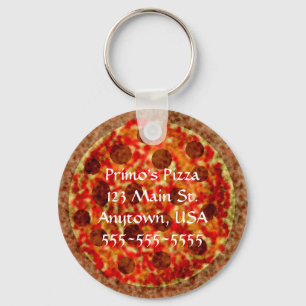 Chaveiros Promocionais Personalizados Pizzeria Fun