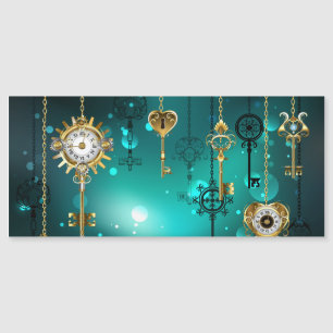 Chaves de Esqueleto Anticas em Fundo Verde