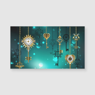 Chaves de Esqueleto Anticas em Fundo Verde